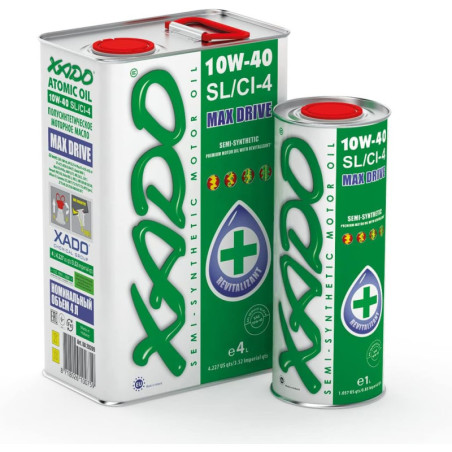 Motor oil XADO Atomic Oil 10W-40 SL/CI-4 (can 4 L)
