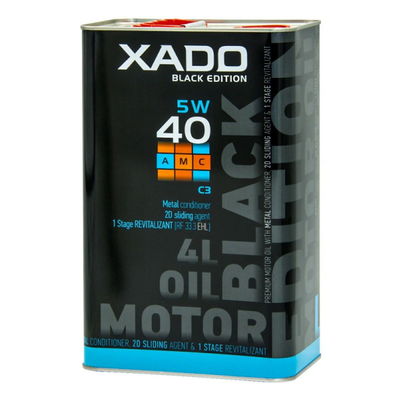 Motor oil XADO Atomic Oil 5W-40 C3 AMC Black Edition (can 4 L)