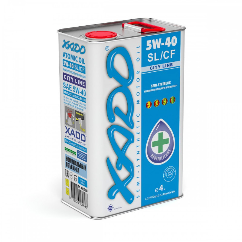 Motor oil XADO Atomic Oil 5W-40 SL/CF City Line (can 4 L)