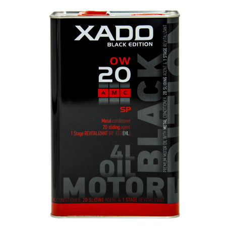 XADO Atomic Oil 0W-20 SP AMC Black Edition -synteettinen moottoriöljy, XA 22294